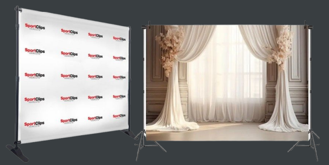 Customize vinyl Backdrop Installation